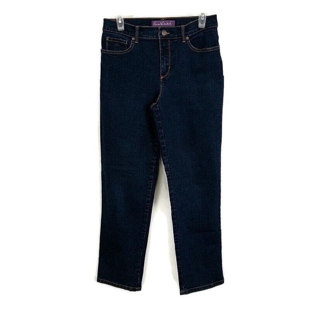 Gloria Vanderbilt Womens sz 6 Jeans Amanda‎ Straight Dark Wash Denim